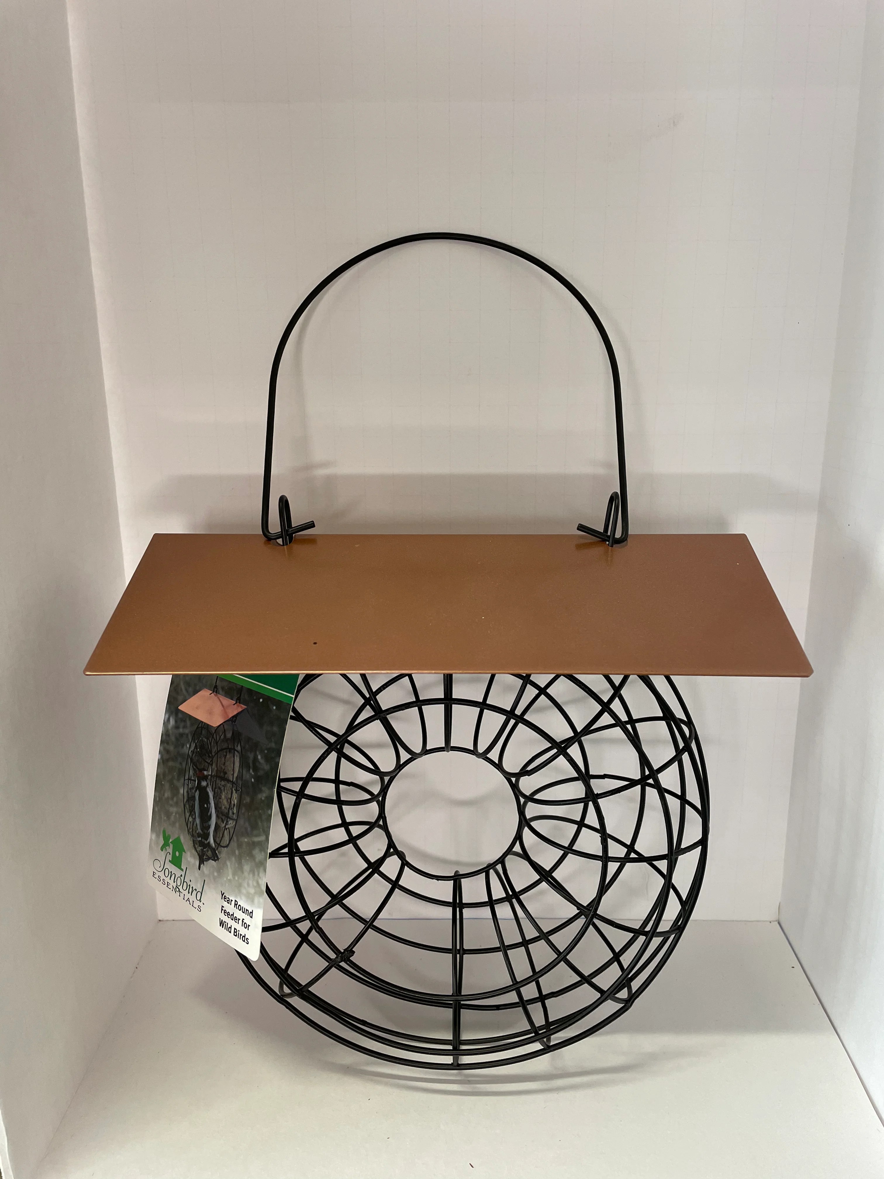 Round Suet Ball Feeder With Copper Roof Wild City Feed & Seed LLC