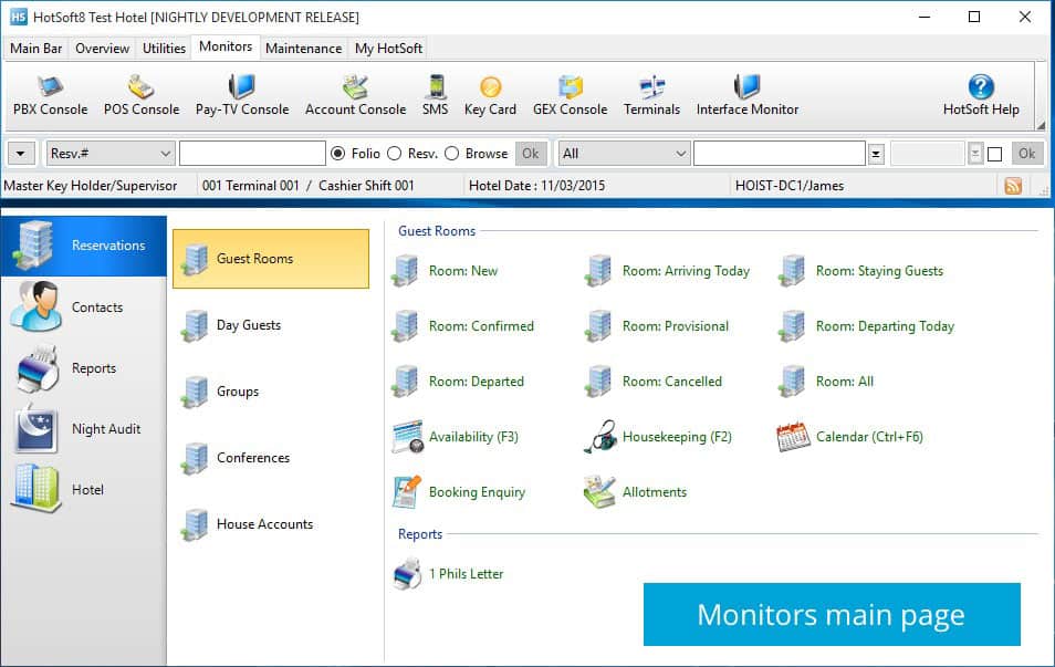 HOTSOFT 8 DI HOISTGROUP PMS PER HOTEL Wildix