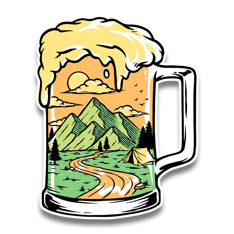 Beer Mug Sticker Wildmerch
