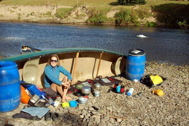Wild canoe camp on the River Wye Wild Things Publishing