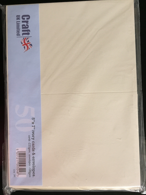 5 x 7 Ivory Blank Cards and Envelopes Bulk Pack Wild Warehouse