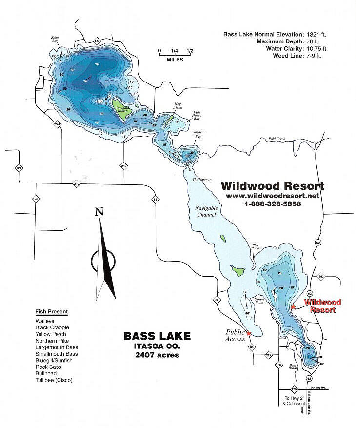 Mn Dnr Lake Maps Great Fishing And Outdoor Recreation On Bass Lake