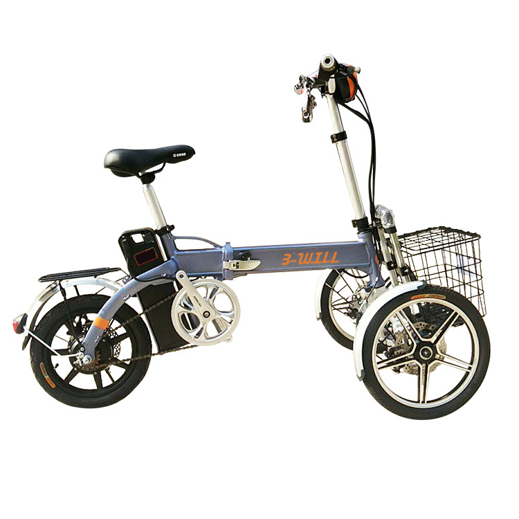 tricycle électrique, tricycle électrique roue avant à balancier.