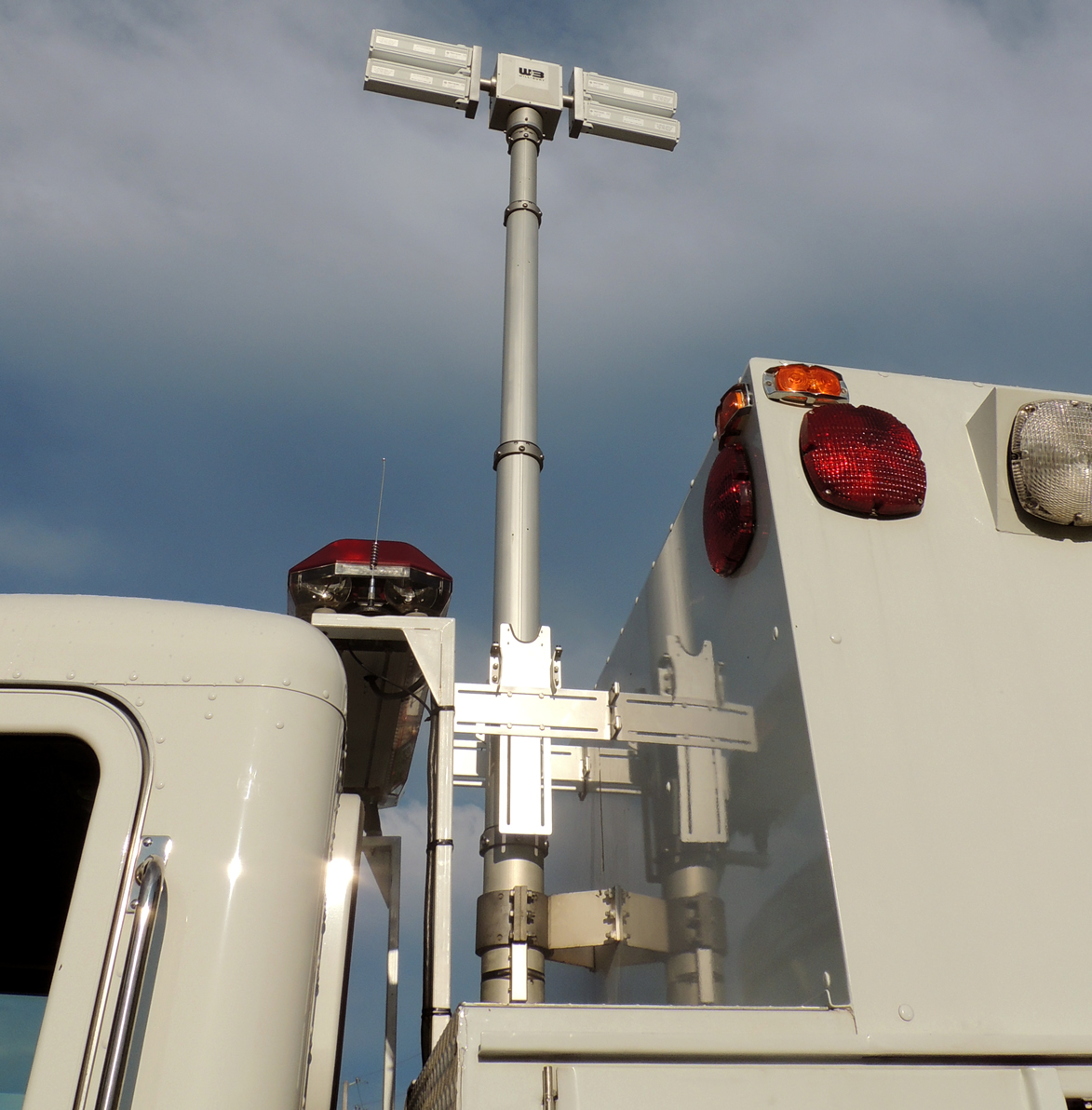 Fire Truck Mobile Light Towers Fire Fighting Scene Lighting