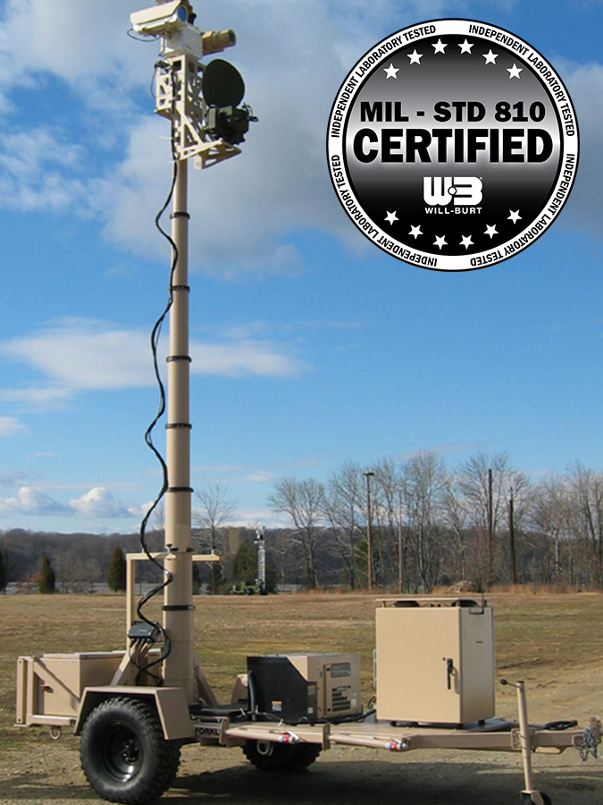 Stiletto Telescoping Mast Military Surveillance Mast