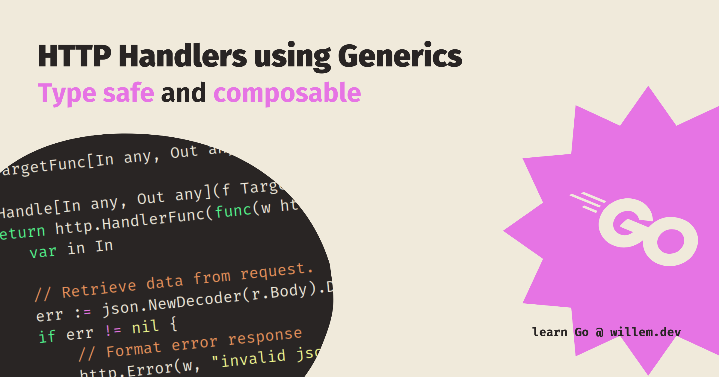 Composable HTTP Handlers using generics in Go/Golang