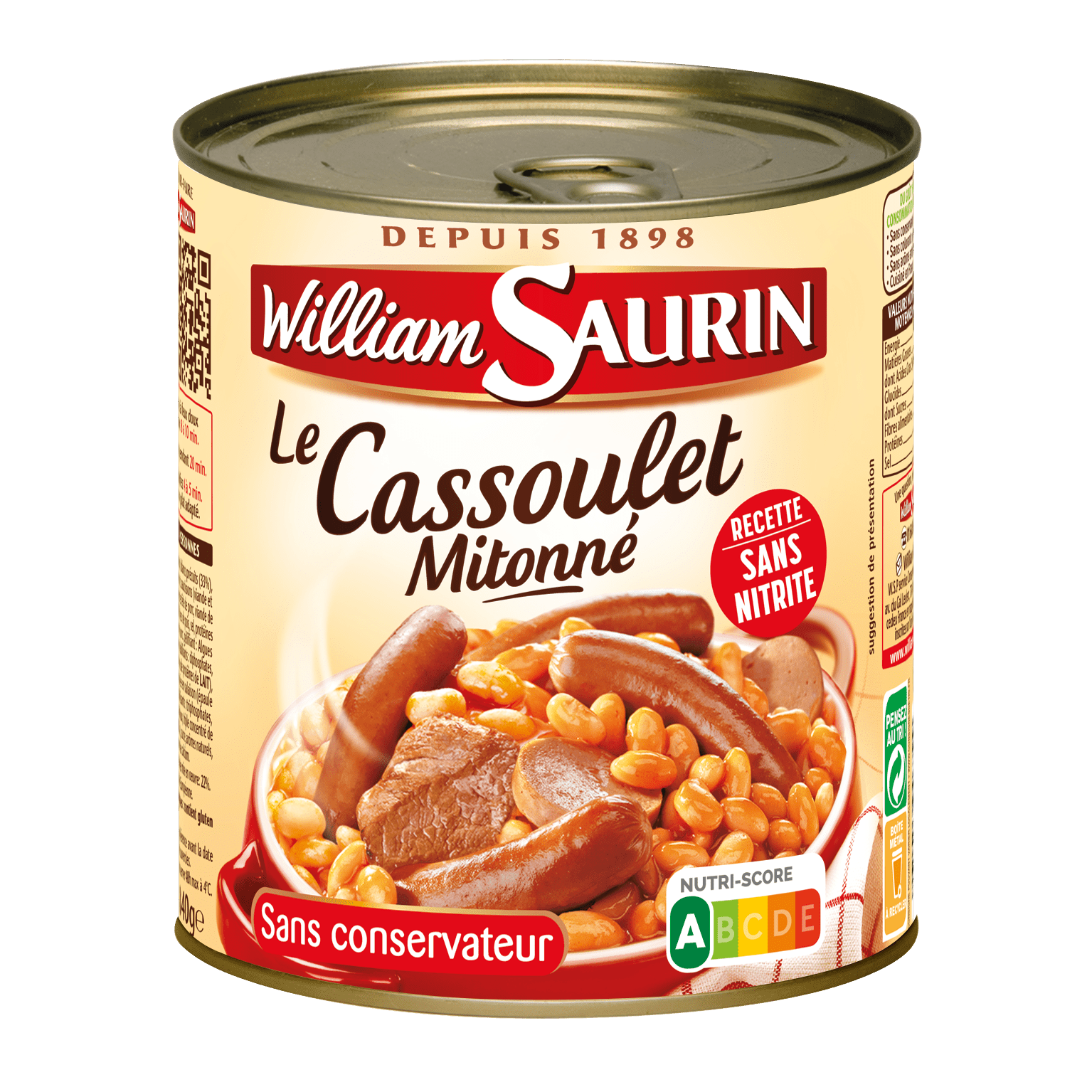 Cassoulet mitonné William Saurin
