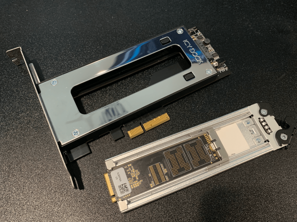 Removable M 2 Nvme Ssd Pcie Enclosure By Icy Dock