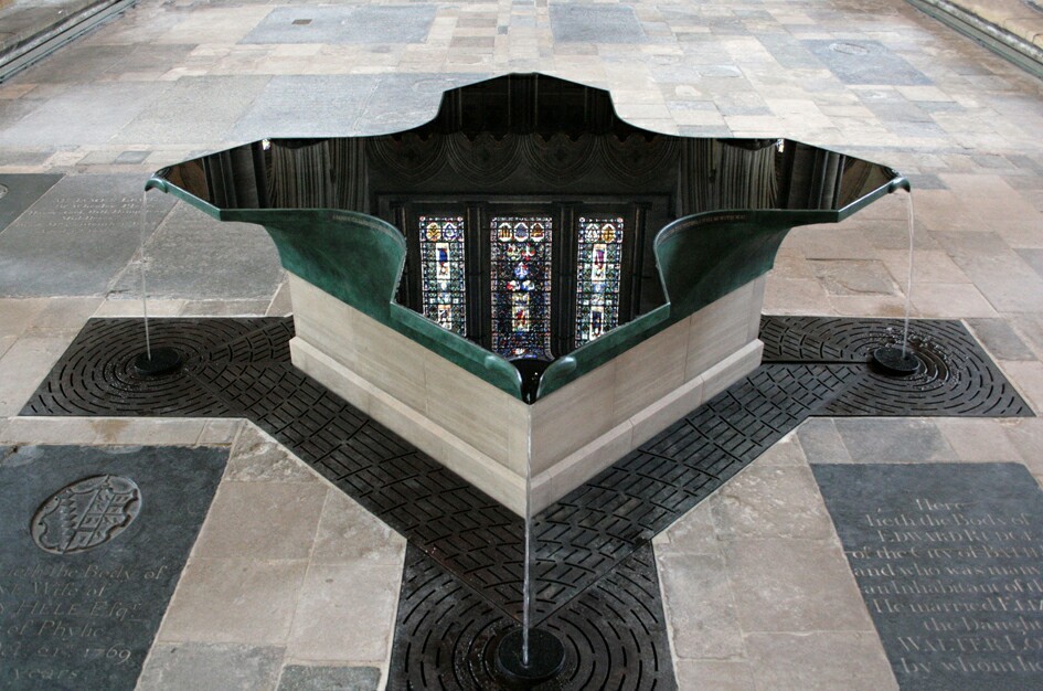 Salisbury Cathedral Font Work William Pye Water Sculpture