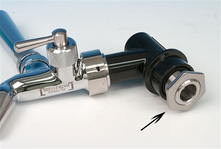 Beer Faucet Rinsing Aid, beer faucet cleaning adapter, beer faucet