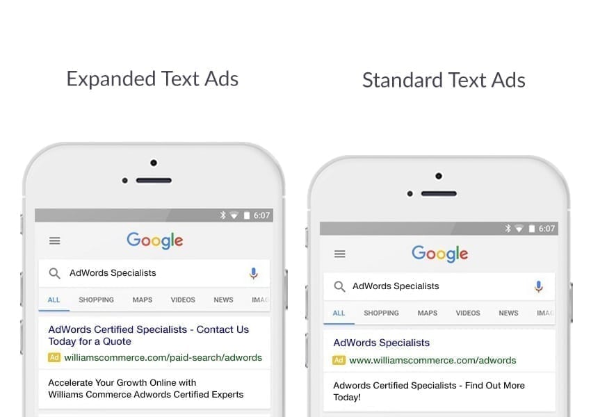 Google AdWords Introduces Expanded Text Ads Williams Commerce