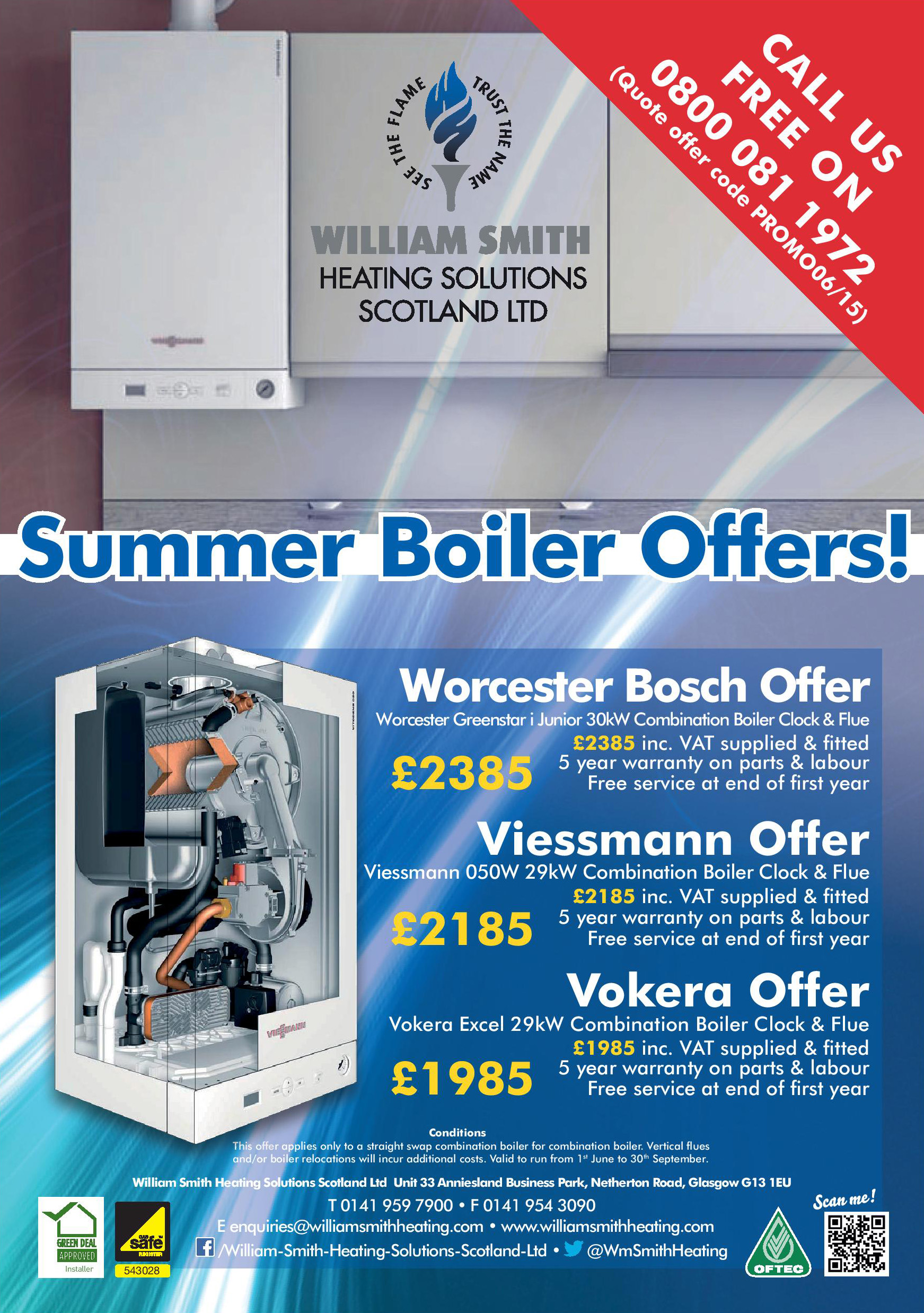 Special Offers Boiler Services Glasgow William Smith Heating Solutions
