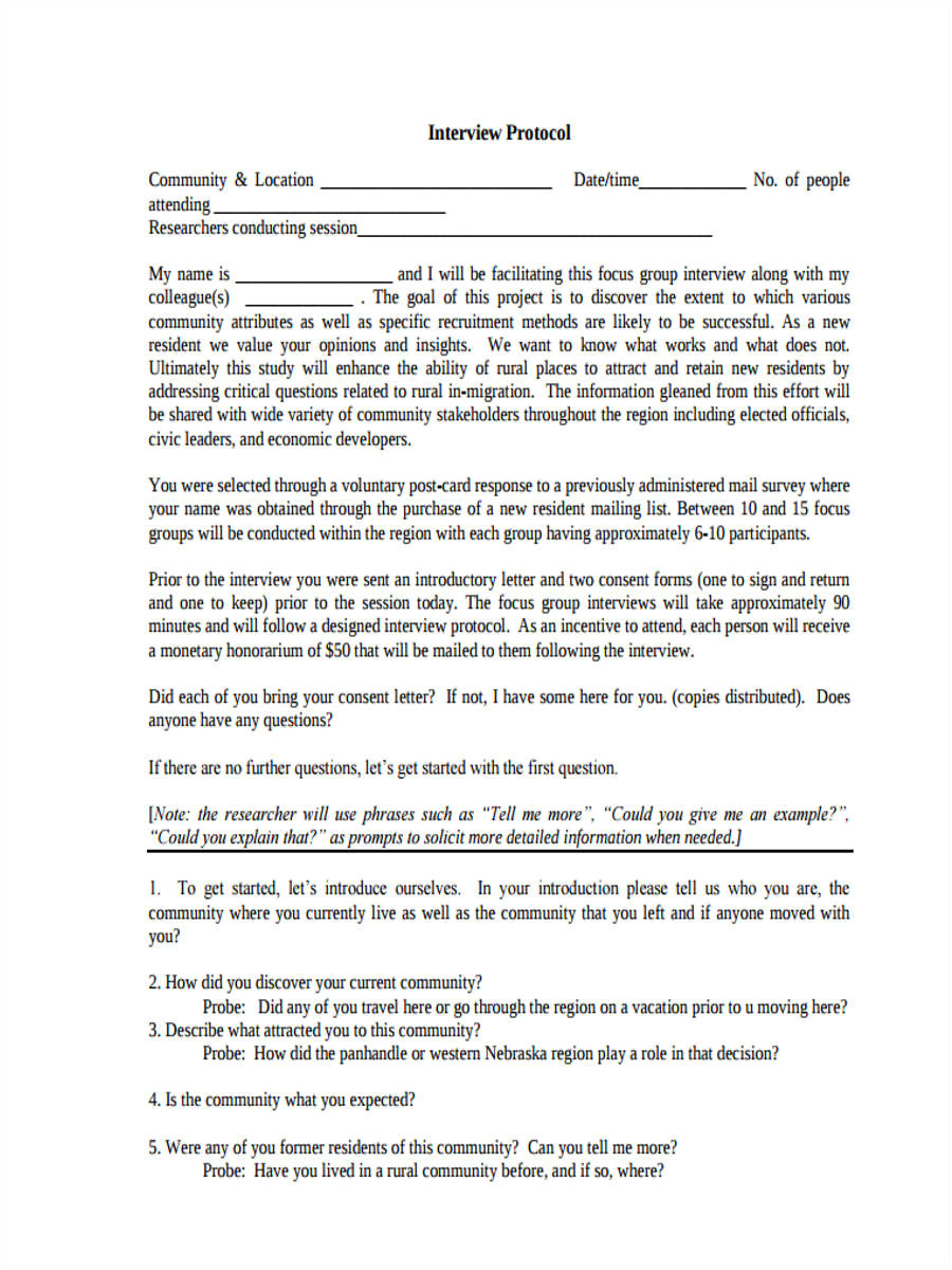 Qualitative Research Interview Protocol Template williamsonga.us