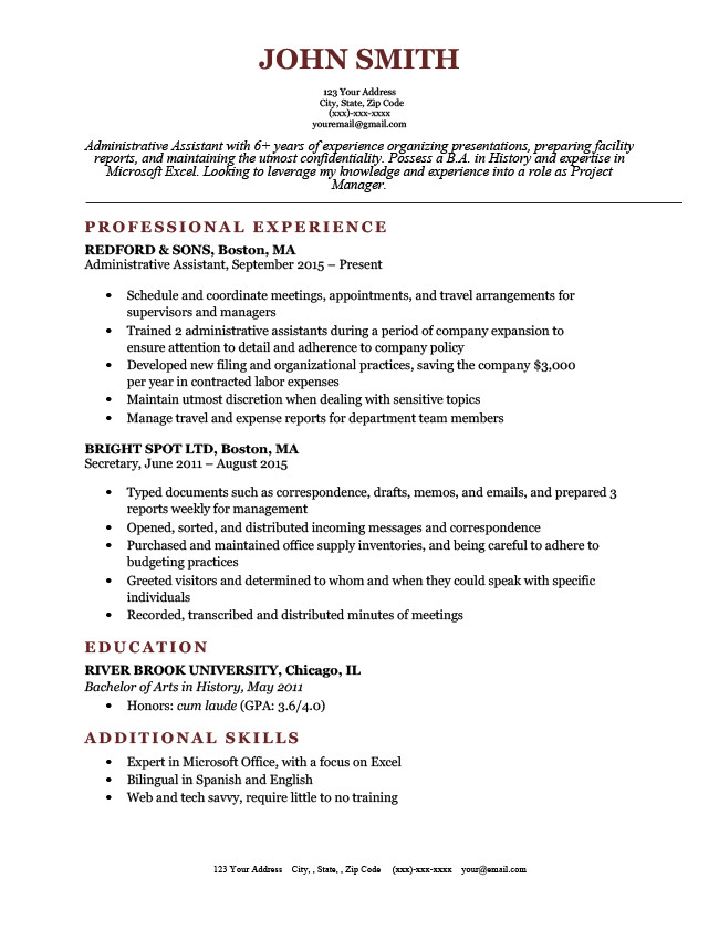 Simple Resume Template williamsonga.us