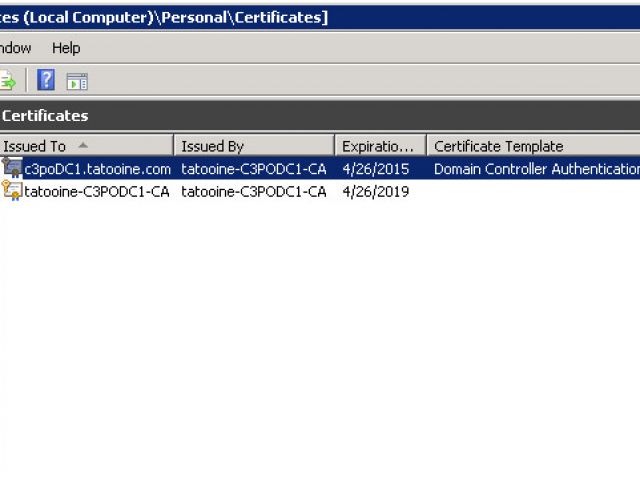 Domain Controller Certificate Template Think Big with Powershell