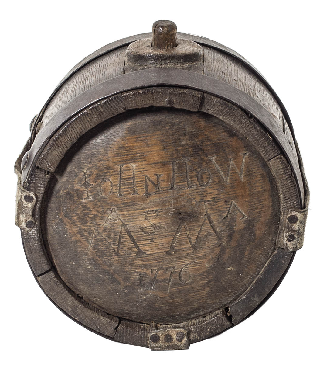 Lot 53 Wooden Canteen or Powder Keg Willis Henry Auctions, Inc.
