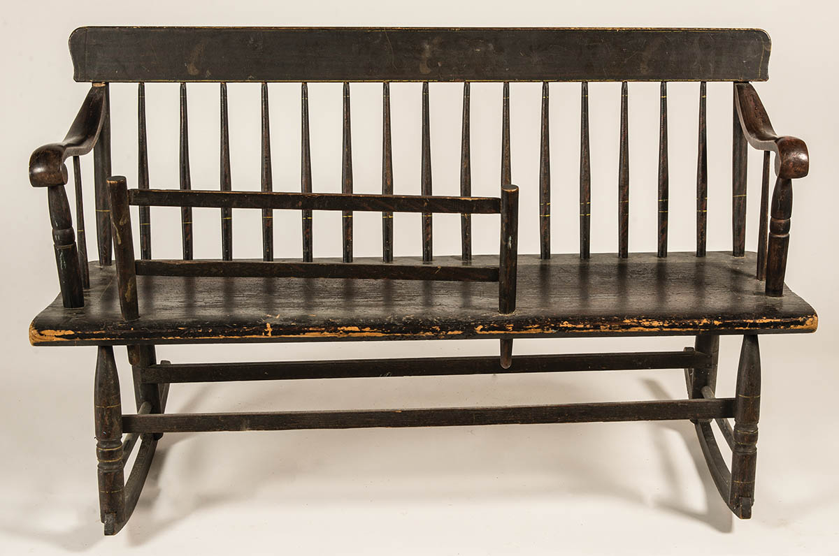 Lot 103 Early 19th C. Mammy’s Bench Willis Henry