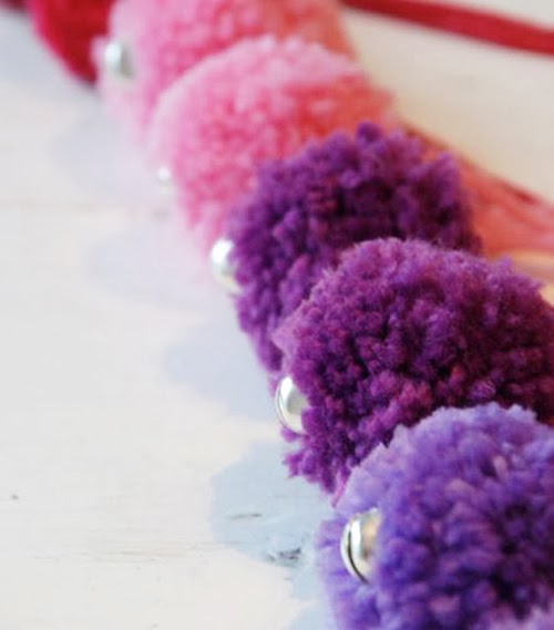 Make Pompoms for ice skates willowday