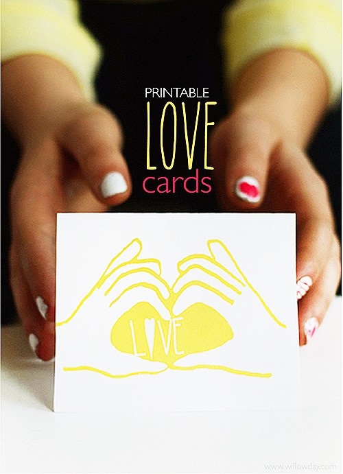 Printable Love Cards - willowday