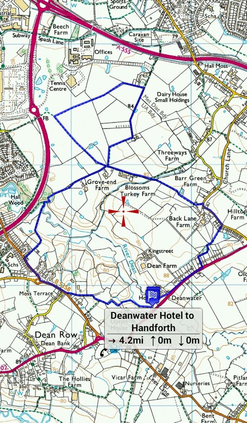 Deanwater Hotel to Handforth Dean