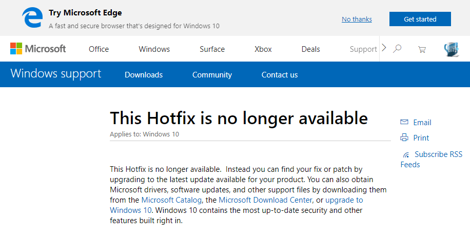 Microsoft retiring Hotfix Download Service and FixIt solution? WinCert