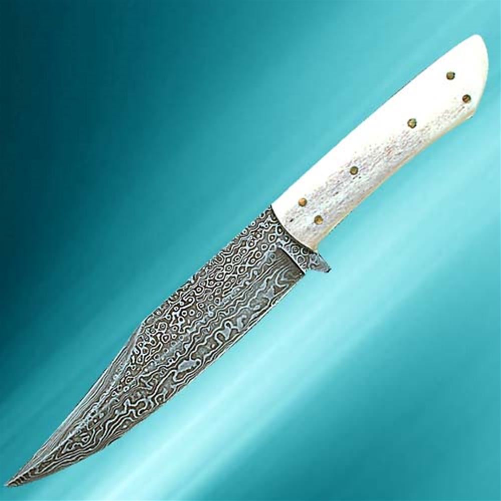 Damascus Cowboy Knife Windlass Steelcrafts