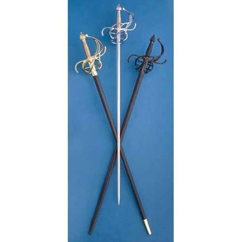 Swept Hilt RapierBrass Basket Windlass Steelcrafts