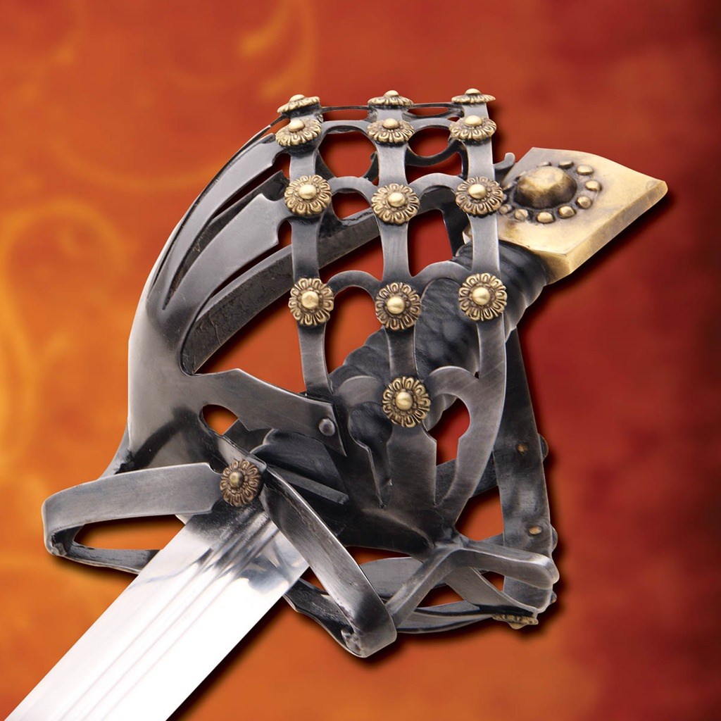 Mercenary Schiavona Half BasketHilt Sword Windlass Steelcrafts