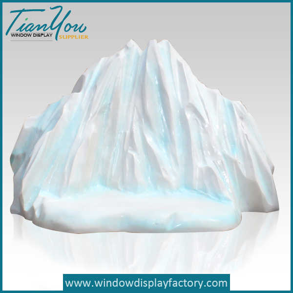 Fake Giant Foam Ice Cube Park Decoration Window Display Props Factory
