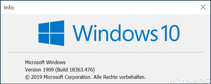 Wie funktioniert das Upgrade auf Windows 10 Version 1909 » 1803