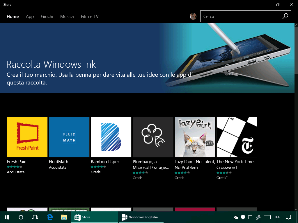 Come installare le app di Windows Ink in Windows 10