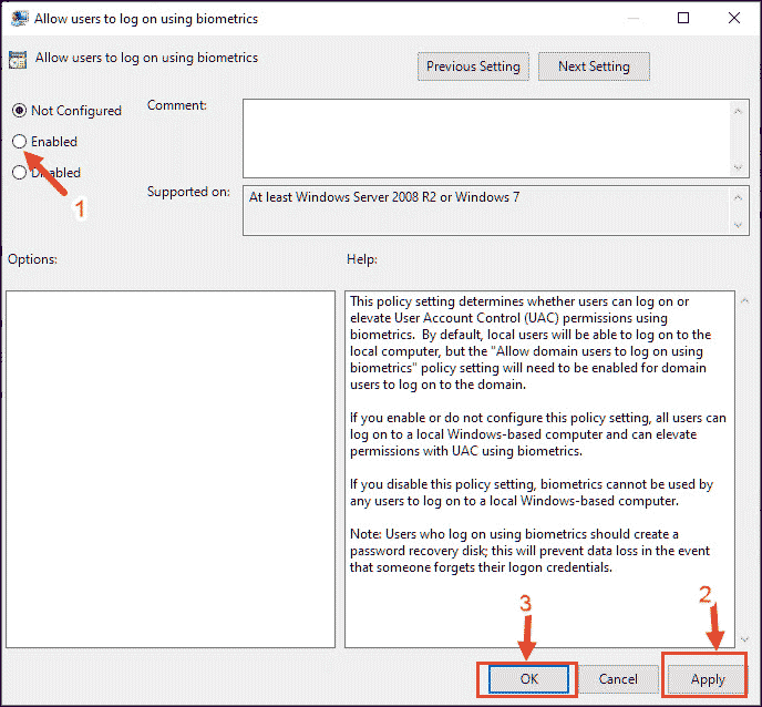 Fix Windows Hello Fingerprint Not Working WindowsChimp