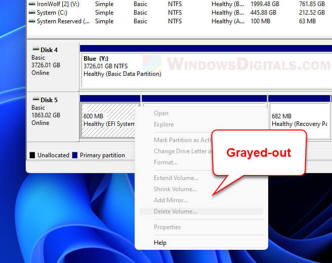 How To Delete Protected Efi System Partition In Windows 11 Images and