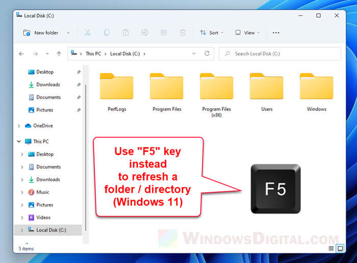 How to Refresh File Explorer in Windows 11