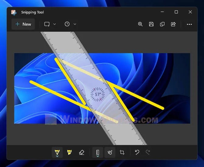 How to Rotate Ruler in Snipping Tool