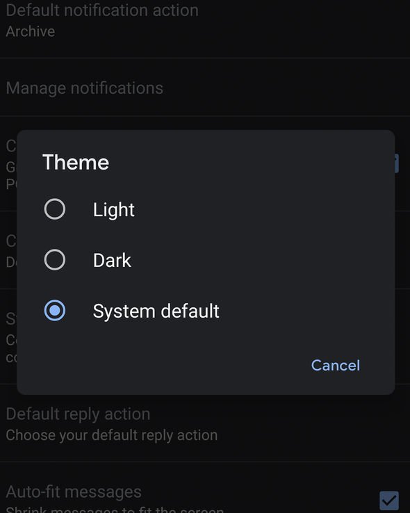 How to Fix Gmail Dark Mode Goes Missing for Certain