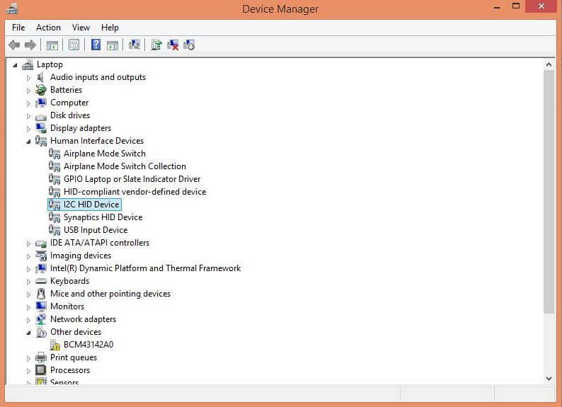 Fix Dell HID Touch Screen Device Driver Missing/Not Available