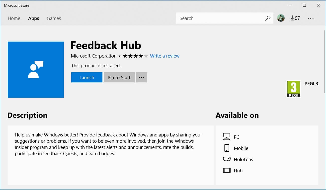 Microsoft brings Fluent Design to Windows 10's Feedback Hub for Insiders