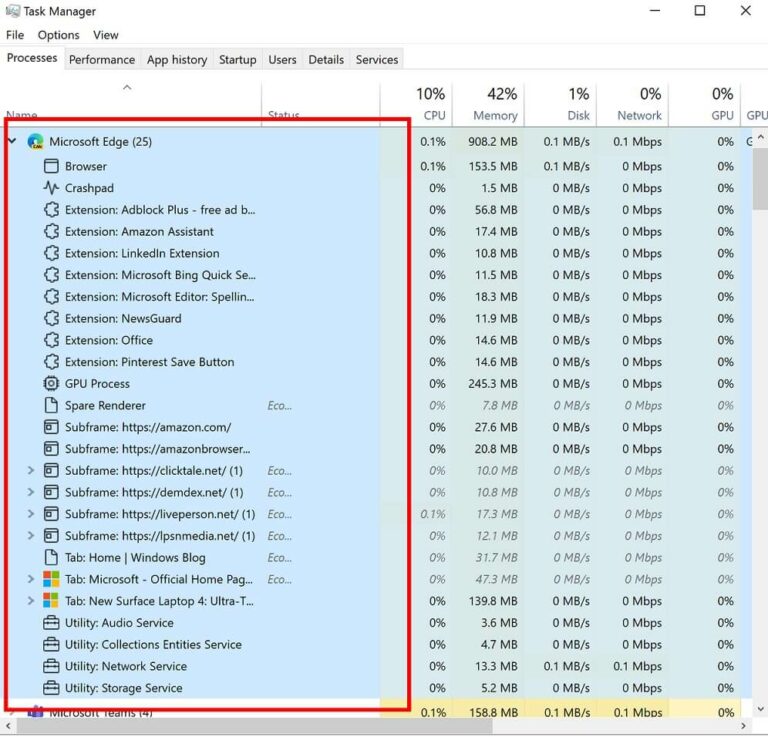 Windows 10 Task Manager is getting a big upgrade with new features