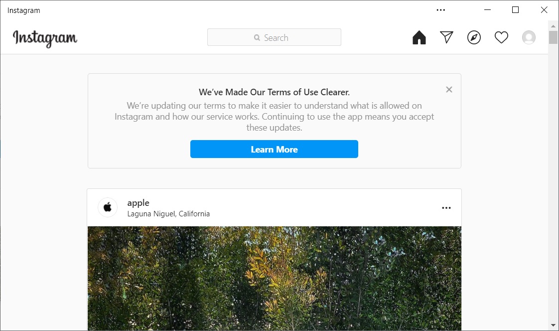 Instagram web app for Windows 10 is now based on Microsoft Edge