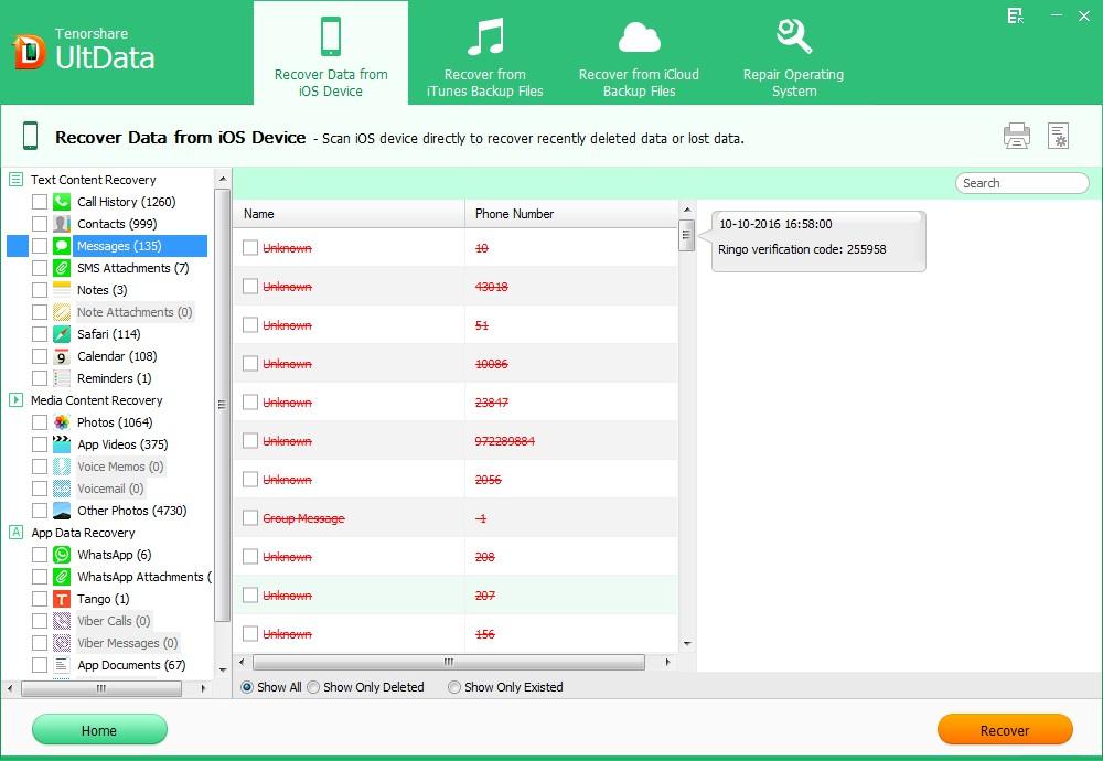 How to Recover Deleted Text Messages from iPhone 5, 4S, 4, 3GS