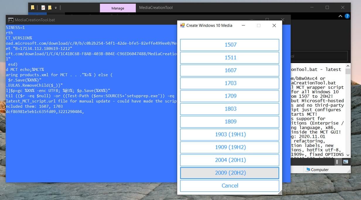 Downloading Windows 10 updates got easier with new MCT script