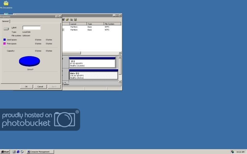 A HDD shows 2 logical partitions attached to the same physical partition