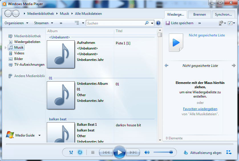 Audio CD in MP3 umwandeln mit Windows Media Player