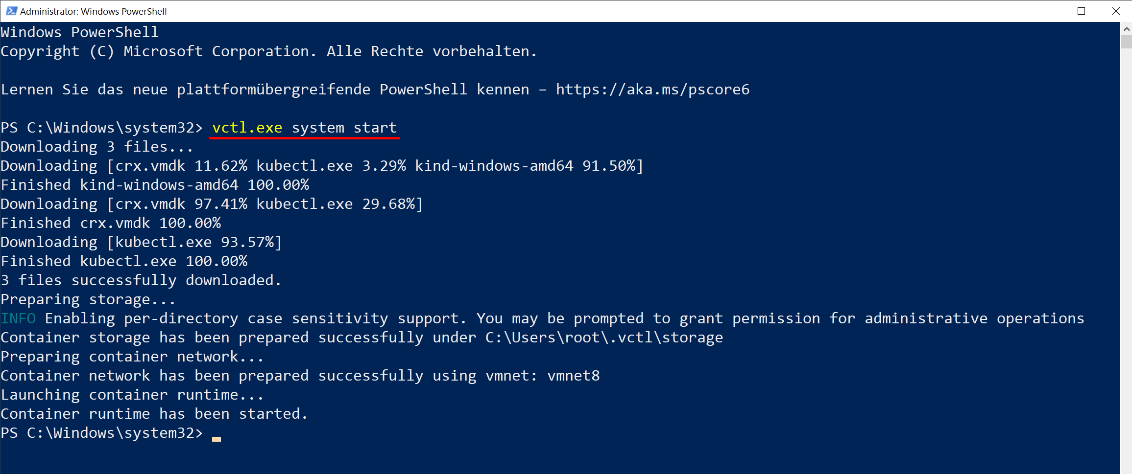 DockerContainer in VMware Workstation betreiben und mit vctl steuern
