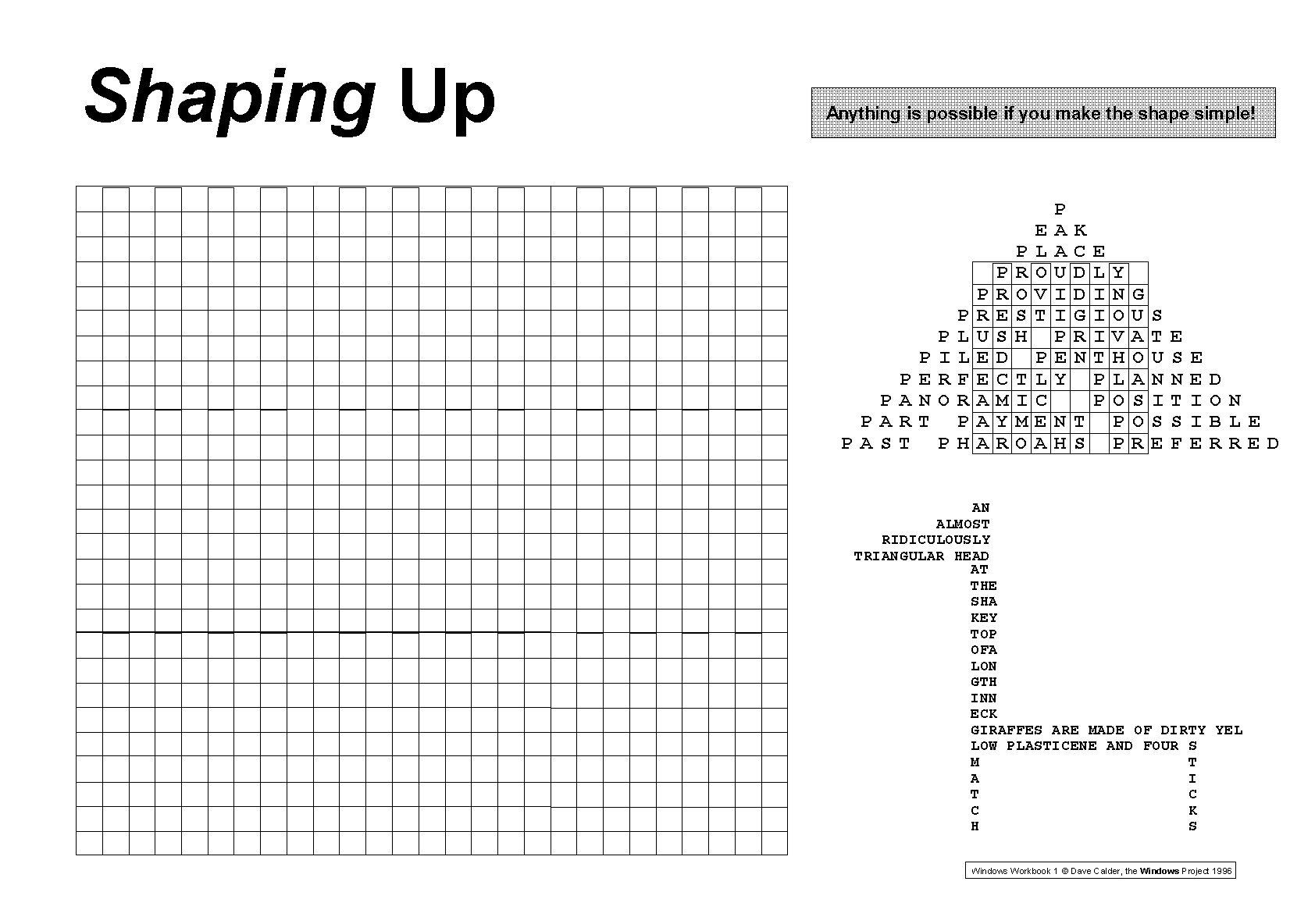 poetry workbookg13 shaping up