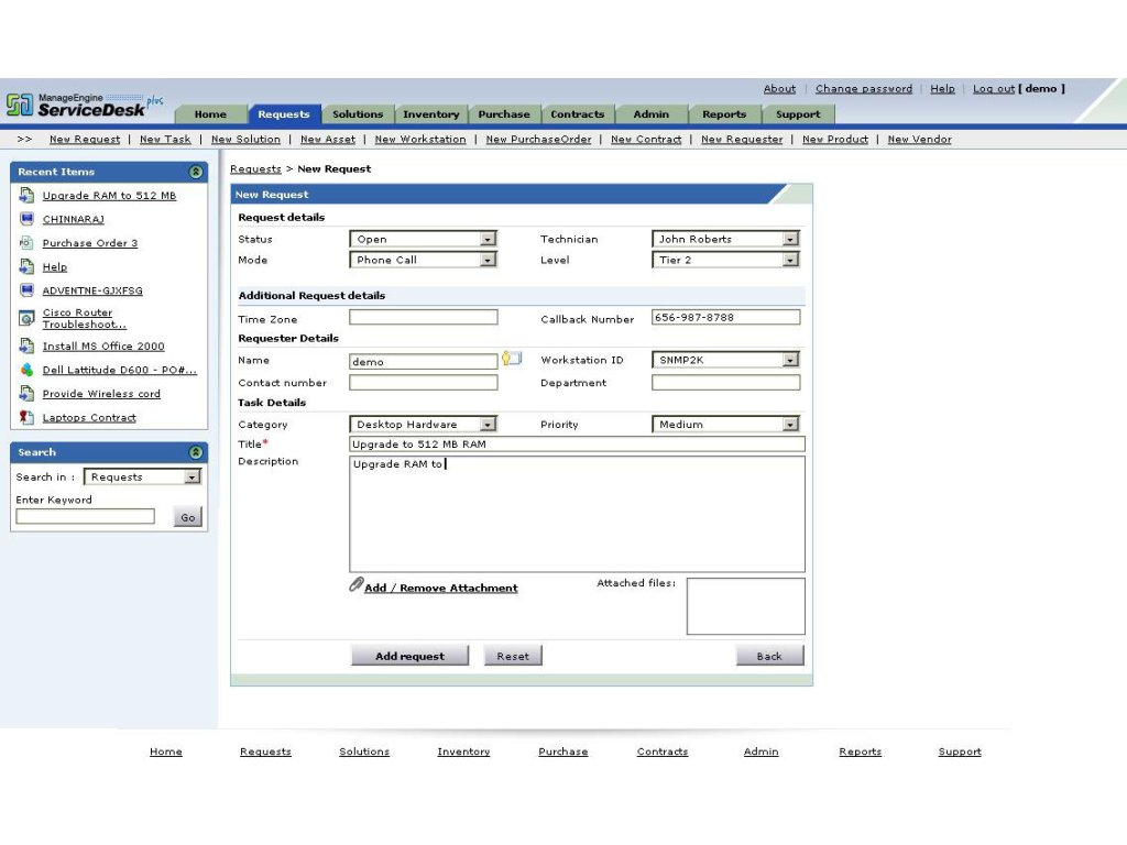 ManageEngine ServiceDesk Plus Support and HelpDesk Business Software