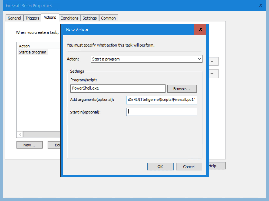 How to Run the PowerShell Script in Scheduled Task with Run as