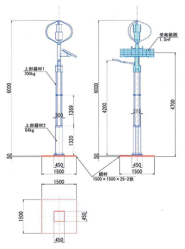 ハイブリッド街路灯「DS300」景観街路灯」｜自然風力発電株式会社