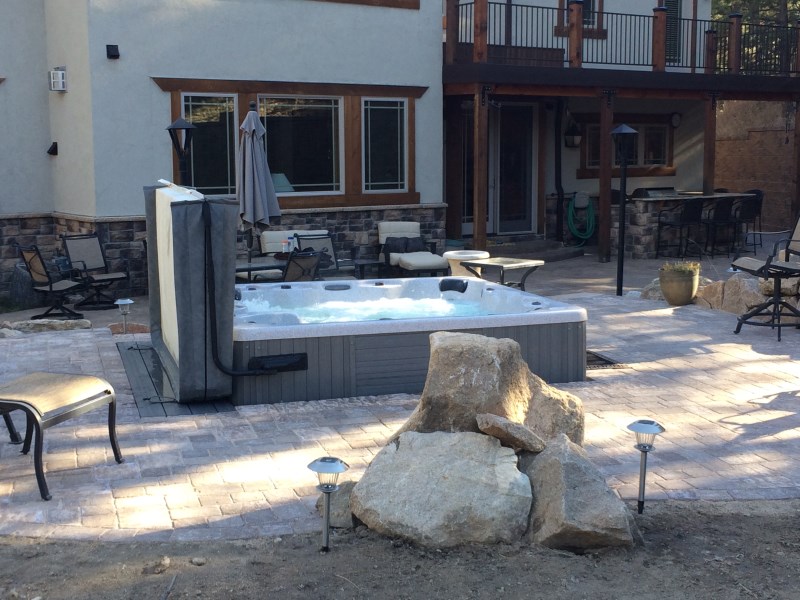 Inground Install Photos of Wind River Spas Customers Hot Tubs